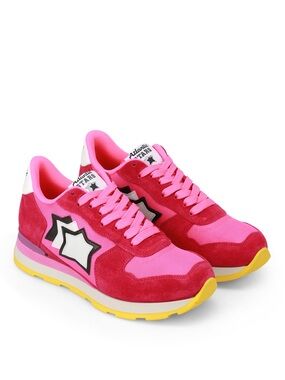 Atlantic Stars Pink Fuchsia Sneakers Size EU 40 US 9-9.5 Made in Italy